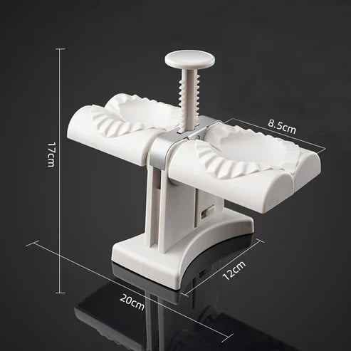 Double head design automatic dumpling machine mold, dumplings quickly and easily (random color)